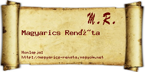 Magyarics Renáta névjegykártya
