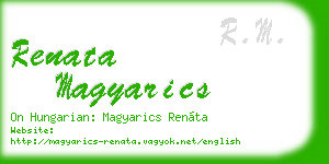 renata magyarics business card