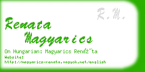 renata magyarics business card